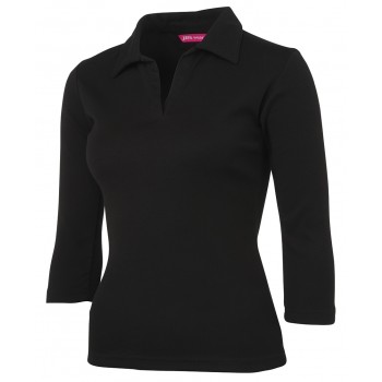 Women's polo shirts 3 4 sleeve cheap