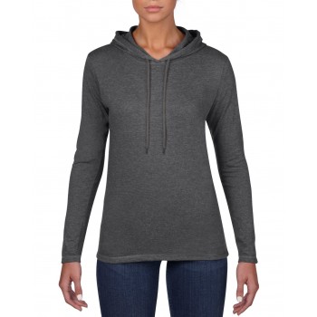 Anvil 887L Ladies Lightweight Long Sleeve Hooded Tee