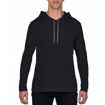 Adult 987 Lightweight Long Sleeve Hooded Tee