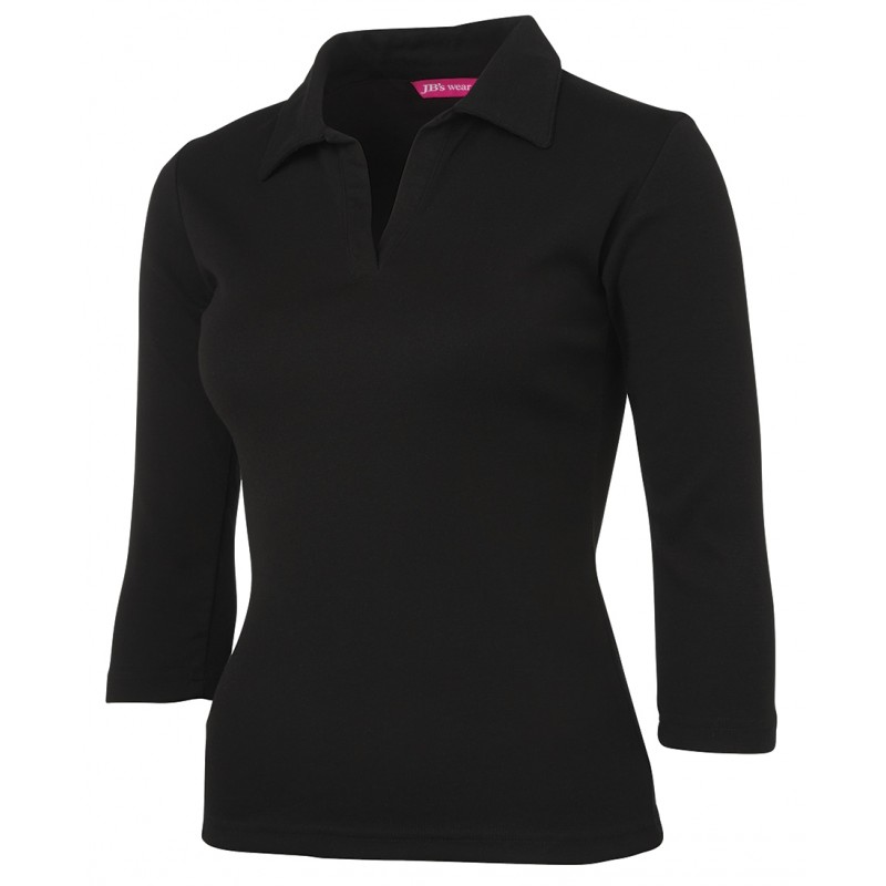 3 4 sleeve polo shirts womens store