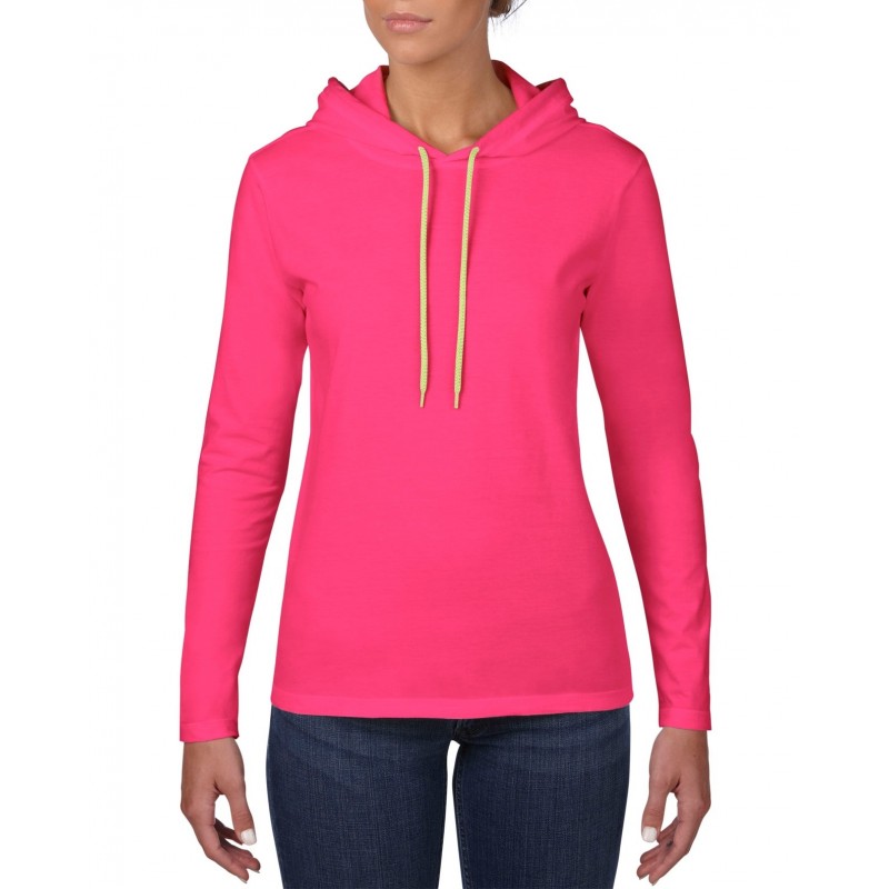 Hooded tee shirt womens clearance