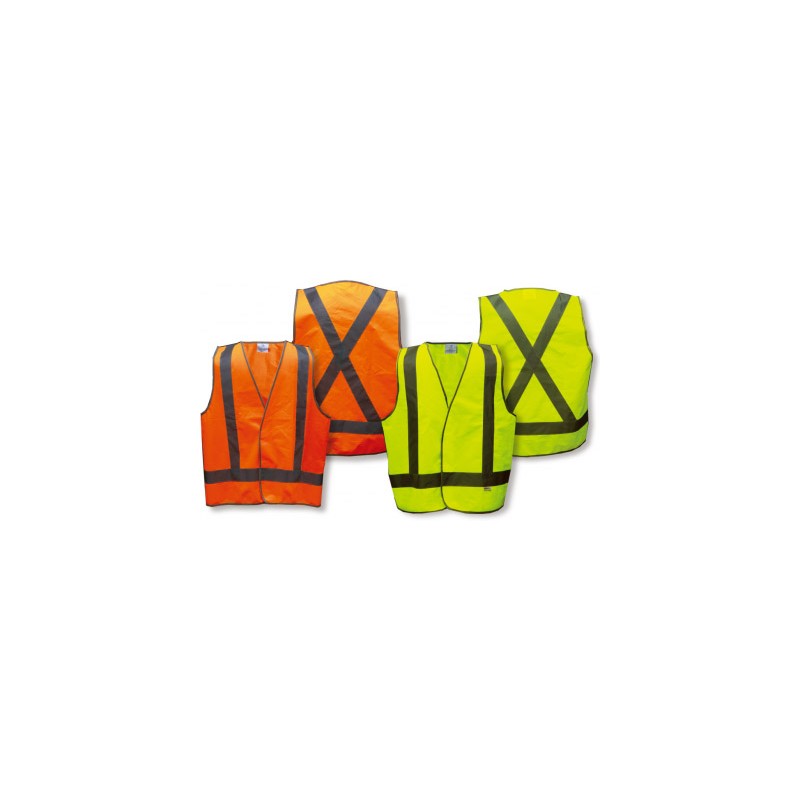 JJJJ01 Unisex Cross Back Reflective Safety Vests