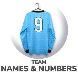 Team names and numbers